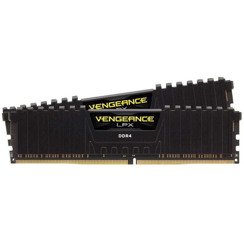 Corsair DDR4, 3600MHz 16GB 2 x 8GB DIMM, Unbuffered, 16-19-19-36, XMP 2.0 Vengeance LPX Black, 1.35V, EAN:0840006637165