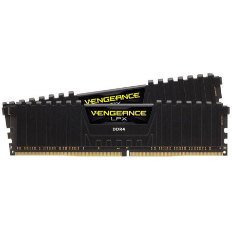 Corsair DDR4, 3600MHz 16GB 2 x 8GB DIMM, Unbuffered, 16-19-19-36, XMP 2.0 Vengeance LPX Black, 1.35V, EAN:0840006637165
