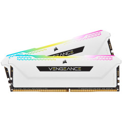 Corsair DDR4, 3600MHz 16GB 2x8GB DIMM, Unbuffered, 18-22-22-42, XMP 2.0, VENGEANCE RGB PRO SL White Heatspreader, RGB LED, 1.35V