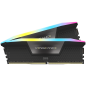 Corsair DDR5, 6000MT/s 32GB 2x16GB DIMM, Unbuffered, 36-44-44-96, Std PMIC, XMP 3.0, VENGEANCE RGB DDR5, Black PCB, 1.4V