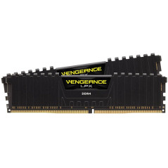 Corsair DDR4, 3600MHz 16GB 2 x 8GB DIMM, Unbuffered, 18-22-22-42, XMP 2.0, Vengeance LPX Black Heatsink, 1.35V, for AMD Ryzen, E