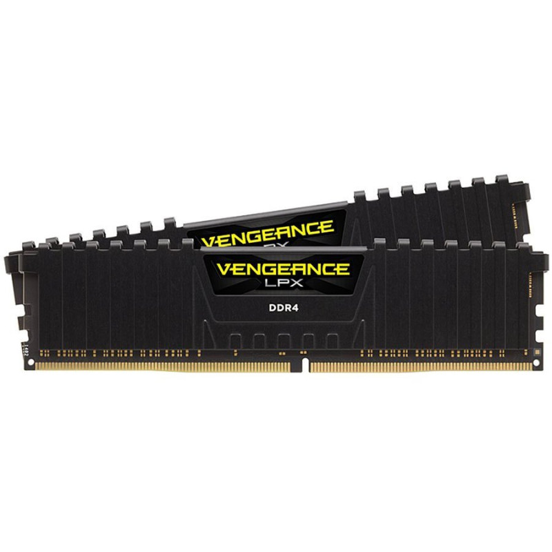 Corsair DDR4, 3600MHz 16GB 2 x 8GB DIMM, Unbuffered, 18-22-22-42, XMP 2.0, Vengeance LPX Black Heatsink, 1.35V, for AMD Ryzen, E