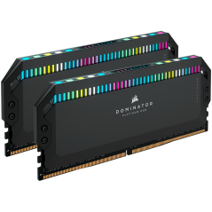 Corsair DDR5, 6200MT/s 32GB 2x16GB DIMM, Unbuffered, 36-39-39-76, OC PMIC, XMP 3.0, DOMINATOR PLATINUM RGB DDR5 Black Heatspread