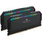 Corsair DDR5, 6200MT/s 32GB 2x16GB DIMM, Unbuffered, 36-39-39-76, OC PMIC, XMP 3.0, DOMINATOR PLATINUM RGB DDR5 Black Heatspread