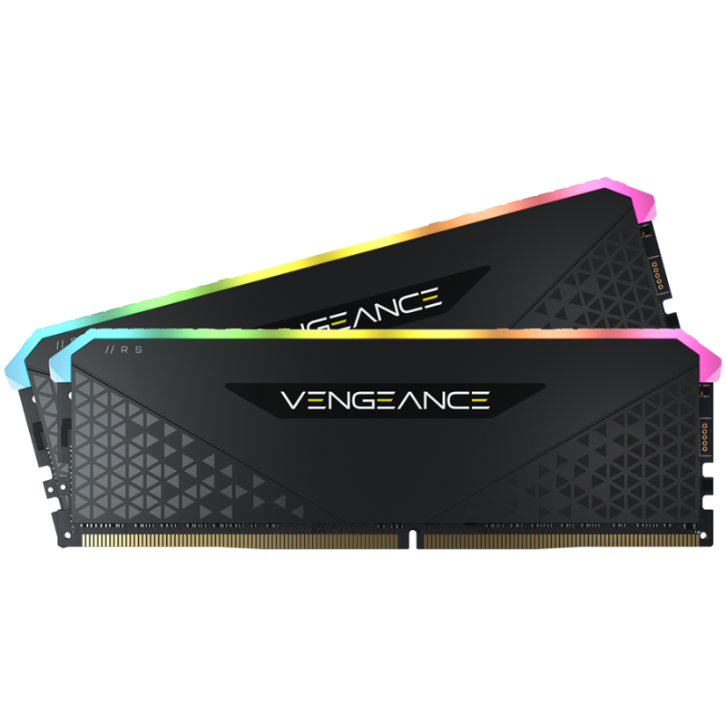 Corsair DDR4, 3600MHz 16GB 2x8GB DIMM, Unbuffered, 18-22-22-42, XMP 2.0, VENGEANCE RGB RS Heatspreader, RGB LED, 1.35V, for AMD