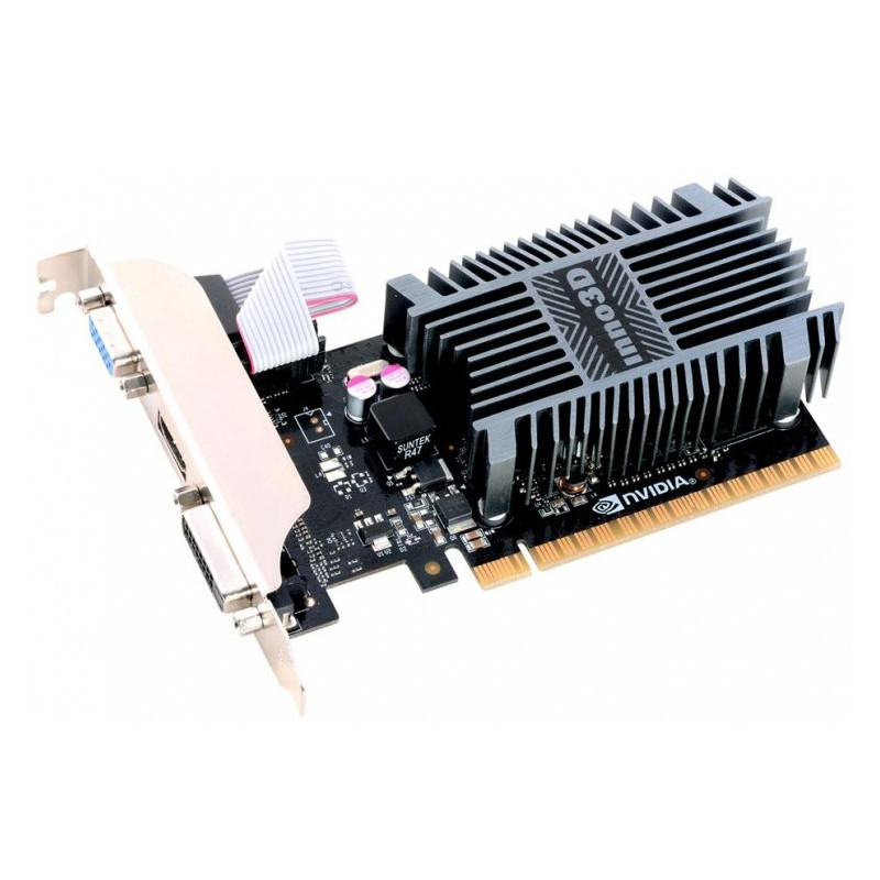Inno3D Video Card GeForce GT710 2GB SDDR3 64-bit 954 1600 DVI+VGA+HDMI Heatsink