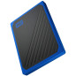 WD 1TB My Passport Go - Portable SSD, up to 400MB/s, 2-meter drop protection - Black w/ Cobalt trim