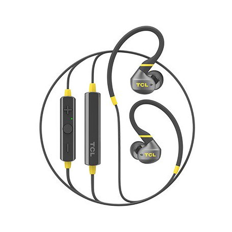 TCL In-ear Bluetooth Sport Headset, IPX4, Frequency of response: 10-22K, Sensitivity: 100 dB, Driver Size: 8.6mm, Impedence: 16 