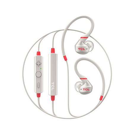 TCL In-ear Bluetooth Sport Headset, IPX4, Frequency of response: 10-22K, Sensitivity: 100 dB, Driver Size: 8.6mm, Impedence: 16 