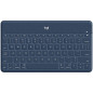 LOGITECH Keys-To-Go Bluetooth Portable Keyboard - CLASSIC BLUE - US UNT'L