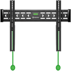 ONKRON Fixed TV Wall Mount for 43 to 85-inch Flat Panel TVs Digital Panels 68,2 kg, Black
