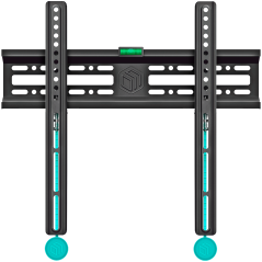 ONKRON Fixed TV Wall Mount for 32 to 65-inch Flat Panel TVs Digital Panels 50 kg, Black