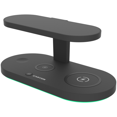 CANYON wireless charger WS-501 15W 5in1 UV Black
