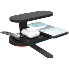 CANYON wireless charger WS-501 15W 5in1 UV Black