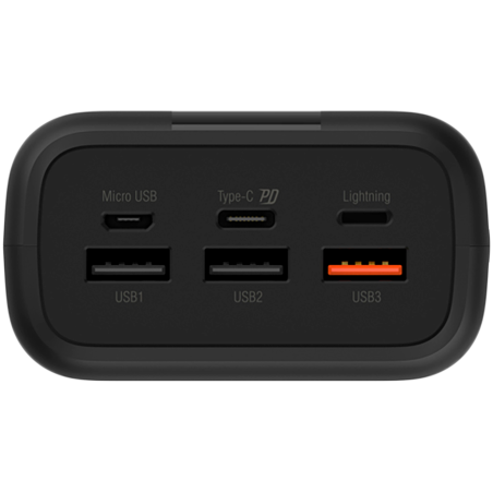 Silicon Power QX55 30.000mAh PowerBank  500 charging cycles Triple USB-A Output, 1x Type-C In/Output , Triple input: Type-C, Mic
