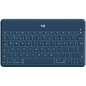 LOGITECH Keys-To-Go Bluetooth Portable Keyboard - CLASSIC BLUE - UK