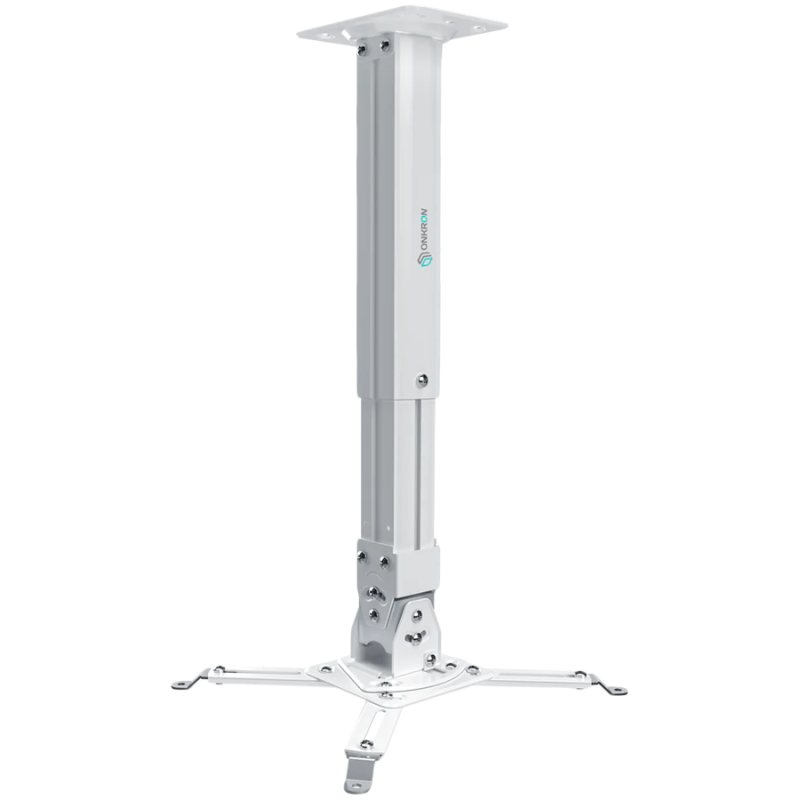 ONKRON Projector Mount Ceiling Adjustable Bracket up to 22 lbs Projectors, White