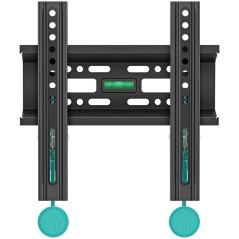 ONKRON Fixed TV Wall Mount for 17 to 43-inch Flat Panel TVs Digital Panels 30 kg, Black