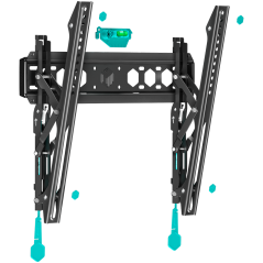 ONKRON Tilting TV Wall Mount for 35 to 65-inch Flat Panel TVs Digital Panels 60 kg TM5 Black