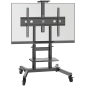 ONKRON Mobile TV Stand Rolling TV Cart for 50"-90" Screens up to 90 kg, Black