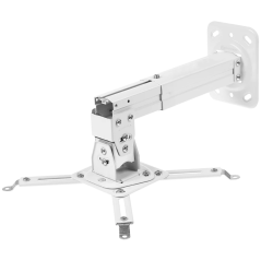 ONKRON Projector Mount Ceiling Adjustable Bracket up to 22 lbs Projectors, White