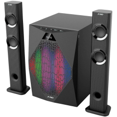 F&D T-300X 2.1 TV Speakers, 70W RMS (17.5Wx2+35W), 2x2.25'' Satellites (soundbar design) + 8'' Subwoofer, BT 4.0/AUX/USB/FM/Mult