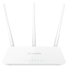 Tenda Wi-Fi Router 300Mbps, 3x5dbi fixed antennas, 1x10/100Mbps WAN Port, 3x10/100Mbps LAN ports 2.4GHZ, DHCP, PPPoE, Static IP,