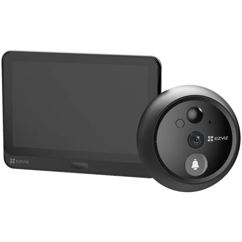 Ezviz HP4 Wi-Fi Doorbell + 4.3"Display, 1/3" Progressive Scan CMOS, 2.0mm @F2.2, visual angle (diagonal)155°, H.265, 15fps, 1920