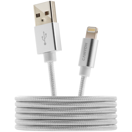 CANYON cable MFI-3 Lightning 12W 1m White