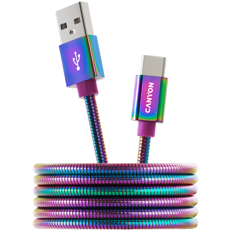 CANYON cable UC-7 A-C 18W 1.2m Oil Slick CANYON cable UC-7 A-C 18W 1.2m Oil Slick