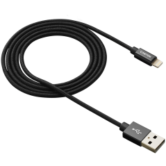 CANYON cable MFI-3 Lightning 12W 1m Black