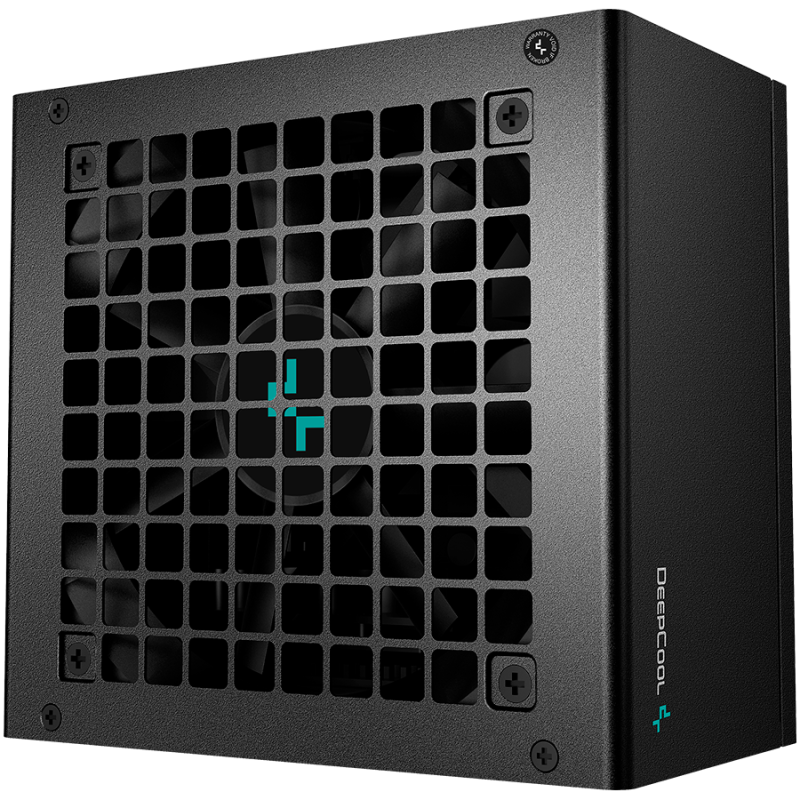 DeepCool PQ750M, 750W, 80 Plus GOLD, Full Japan Electrolytic Capacitors, Fully Modular, Flat Black Cables, 120mm FDB Fan, Fanles