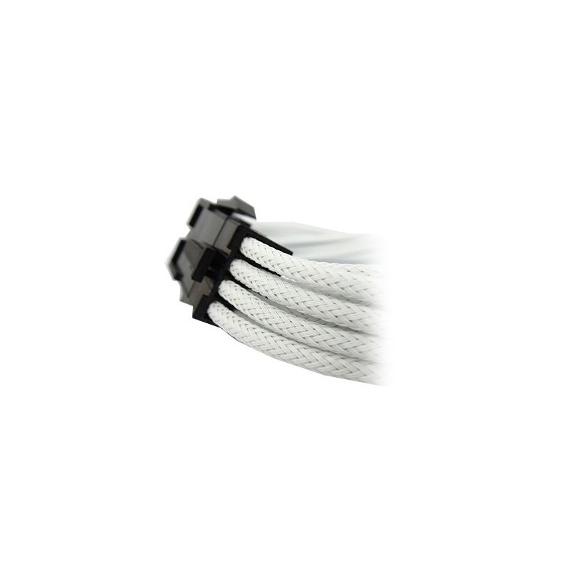 GELID 8pin EPS Power extension cable 30cm individually sleeved UV WHITE, 18 AWG