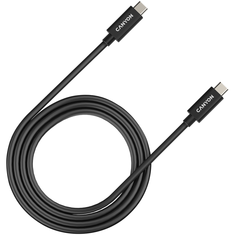 CANYON cable UC-44 USB-C to USB-C 240W 40Gbps 4k 1m Black CANYON cable UC-44 USB-C to USB-C 240W 40Gbps 4k 1m Black