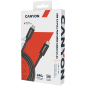 CANYON cable UC-44 USB-C to USB-C 240W 40Gbps 4k 1m Black CANYON cable UC-44 USB-C to USB-C 240W 40Gbps 4k 1m Black
