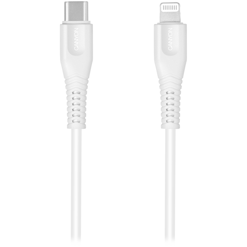 CANYON cable MFI-4 Type-C to Lightning 1.2m White CANYON cable MFI-4 Type-C to Lightning 1.2m White