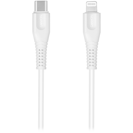 CANYON cable MFI-4 Type-C to Lightning 1.2m White