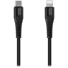 CANYON cable MFI-4 Type-C to Lightning 1.2m Black