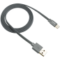 CANYON Charge & Sync MFI flat cable, USB to lightning, certified by Apple, 1m, 0.28mm, Dark gray CANYON Charge & Sync MFI flat cable, USB to lightning, certified by Apple, 1m, 0.28mm, Dark gray