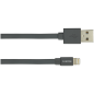 CANYON Charge & Sync MFI flat cable, USB to lightning, certified by Apple, 1m, 0.28mm, Dark gray CANYON Charge & Sync MFI flat cable, USB to lightning, certified by Apple, 1m, 0.28mm, Dark gray