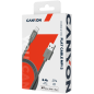 CANYON Charge & Sync MFI flat cable, USB to lightning, certified by Apple, 1m, 0.28mm, Dark gray CANYON Charge & Sync MFI flat cable, USB to lightning, certified by Apple, 1m, 0.28mm, Dark gray