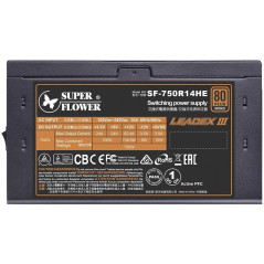 Super Flower Leadex III 750W 80 Plus Bronze PRO, Fully Modular, 3 years warranty