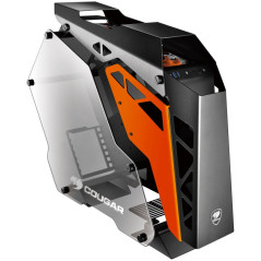 Chassis COUGAR CONQUER Mid-Tower,Aluminum Alloy,Mini ITX/MicroATX/ATX, USB 3.0x2 Mic x1,Audio x1,COUGAR CFD 120mm LED fan x3,Cab
