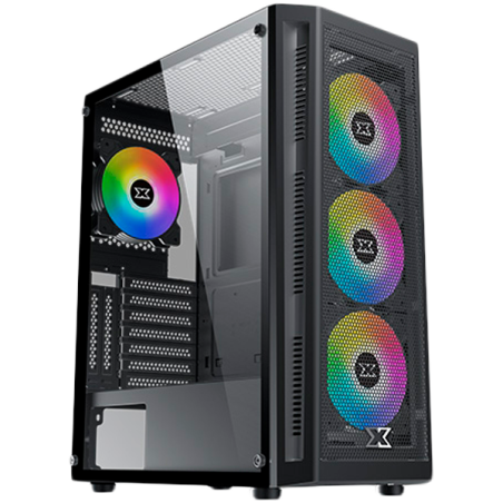 Xigmatek Master X EN46331 ATX/M-ATX/Mini-ITX, USB3.0x1+USB2.0x2, Meshed Grill FP & Left TG, 4PCS X20A Fan & LED Button Switch AR