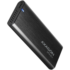 AXAGON EEM2-SBC, M.2 SATA screwless RAW box, black, SuperSpeed USB-C 10 Gbps