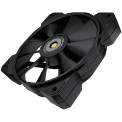 COUGAR MHP 120 Black, 120mm 4-pin PWM fan, 600-2000RPM, HDB Bearing, Anti-vibration Dampers, Extension Cable + Low-Noise Adapter
