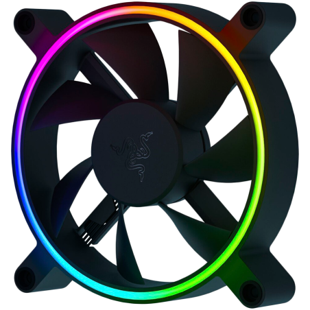 Razer Kunai Chroma RGB 120MM, 18 addressable LEDs​, Hydraulic,4-pin PWM, Cooling​: 500-2200 RPM​, Airflow​: 17.48-65.5 CFM​, Sta