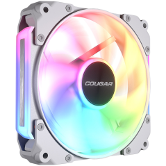 Cougar fan APOLAR 120 ARGB White, Fan Speed 600-2200 RPM±200RPM, Air Flow 75.38 CFM ± 10%, Air Pressure 2.59 mm H2O±10%, HDB Hyd