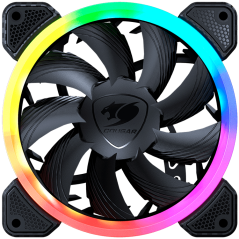 COUGAR VORTEX ARGB VK120, Cooling Fan, Hydro-Dynamic Bearing, 48.98 CFM ± 10% air flow, 1.04 mmH20 ± 10% Static Pressure, Speed 