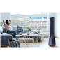 Bladeless Fan & air purifier, Smart WiFi, digital with IOT and remote, H13 HEPA filter, 10 speeds, wide oscillation, ION mode, u